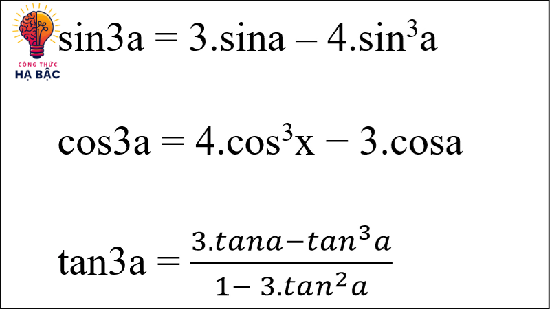 công thức hạ bậc cos 2