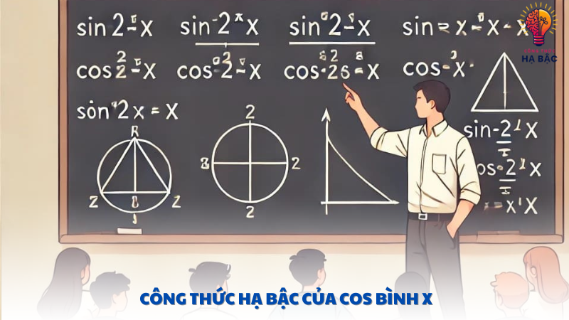 công thức hạ bậc của cos bình x